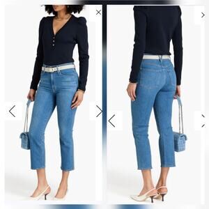 VERONICA BEARD CARLY KICK FLARE HIGH RISE JEANS, SIZE 27